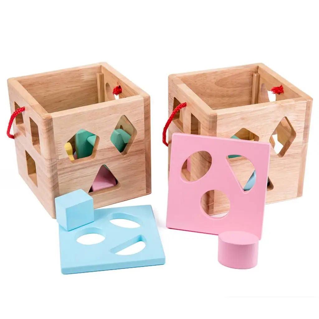 Shape Sorter Toy - Childrens Blocks Includes 1 Color Recognition Shape Toys with Colorful Sorter - Baby Toys - Toy Gift