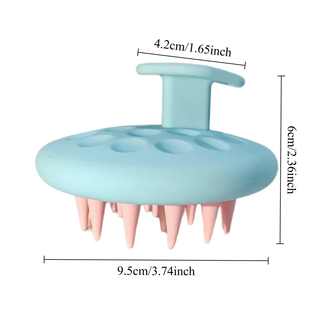 Silicone Shampoo Brush Hair Massager body scrubber Head Scalp Massage Comb Body Massage scrubber Bath Salon Hairdressing Tools