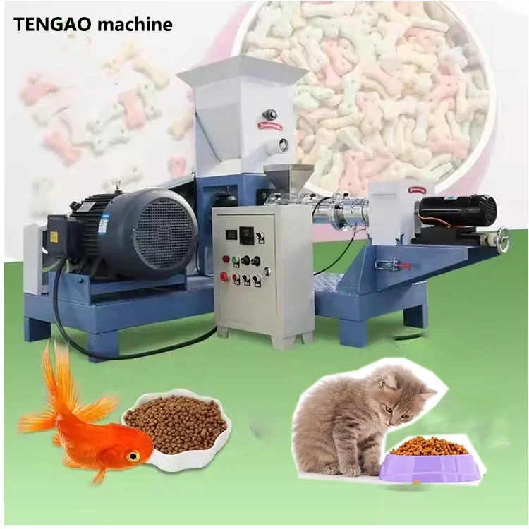 

cheap high quality commercial Animal Floating Dog Pet Food Feed Pellet Make Extruder Processing for sale