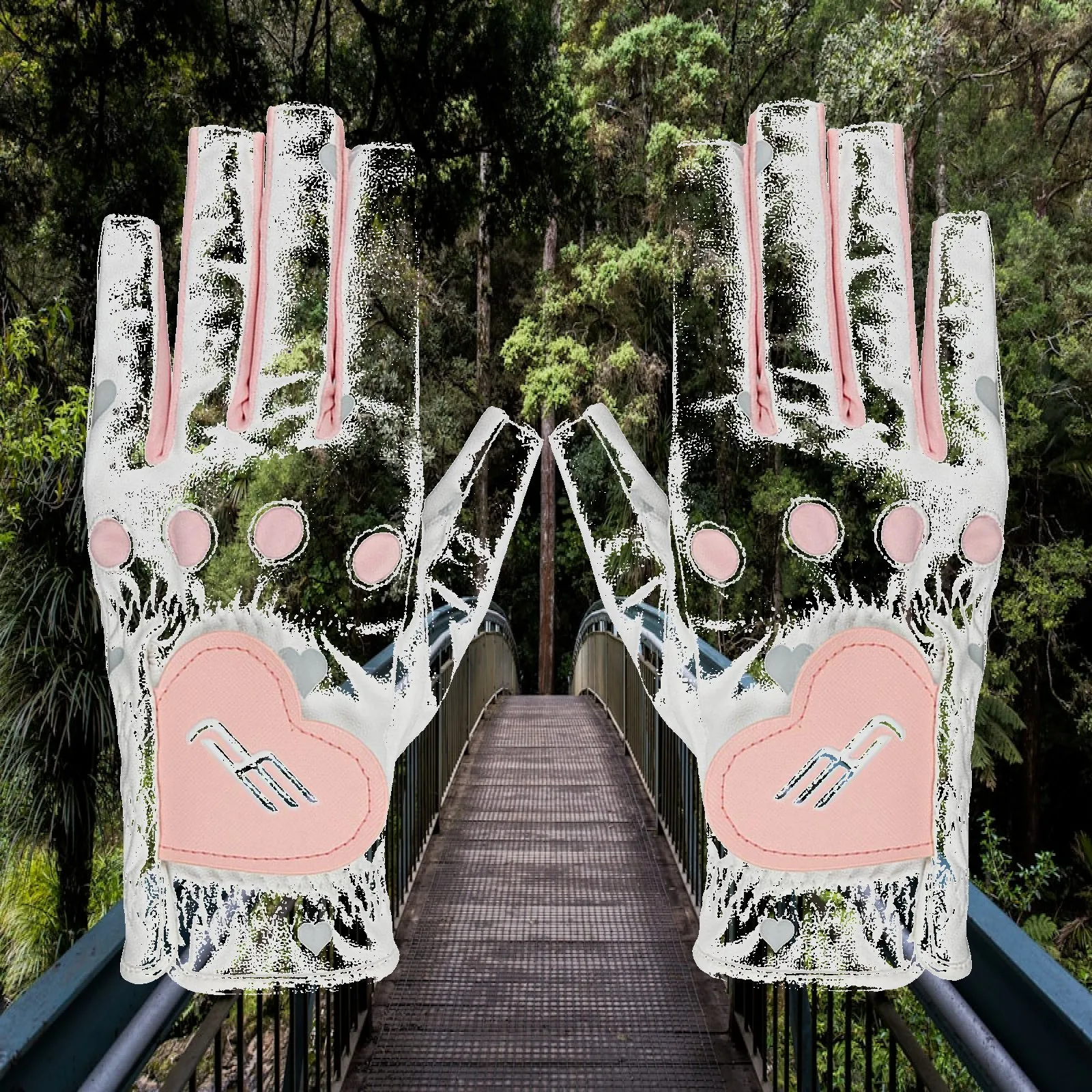 

2 Pieces PU Leather Ladies Fingerless Gloves Adjustable Left Right Hand Gloves