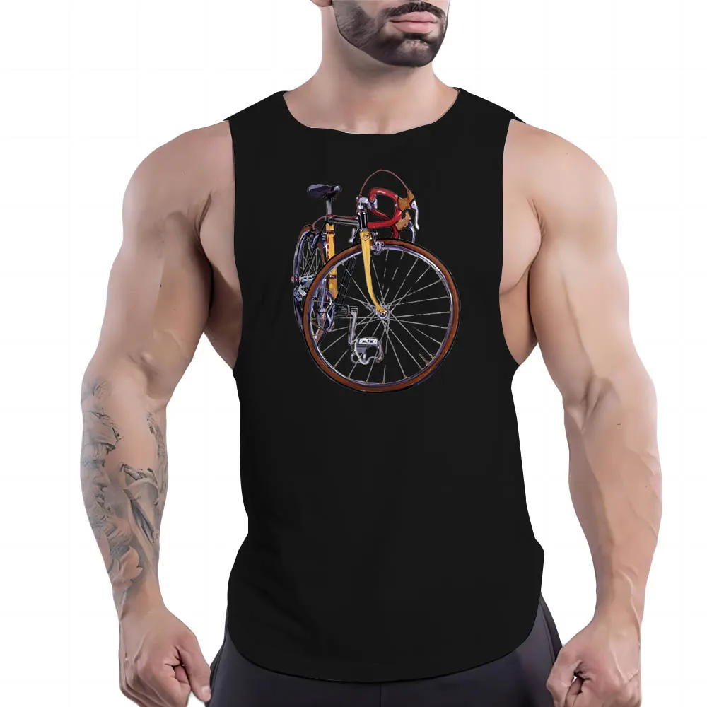 

Sleeveless Shirt Y2k Quick Dry Outdoor Breathable Tank Top Men Clothing Fashion Leisure Summer Fnaf Gym Basketball Print Sport