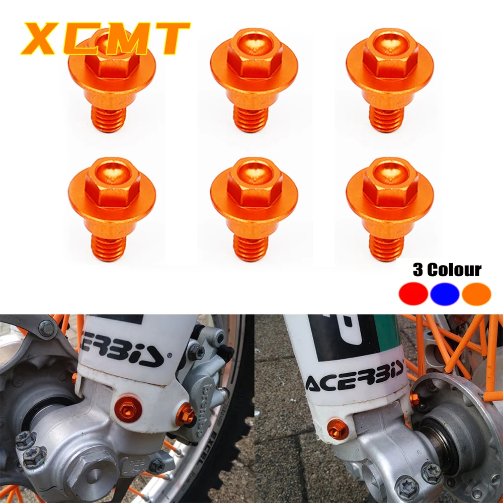 

M6*12 Front Fork Guard Bolt Screw For KTM SX SXF XC XCF EXC EXCF XCW XCFW 125 150 250 300 350 400 450 500 530 2000-2022