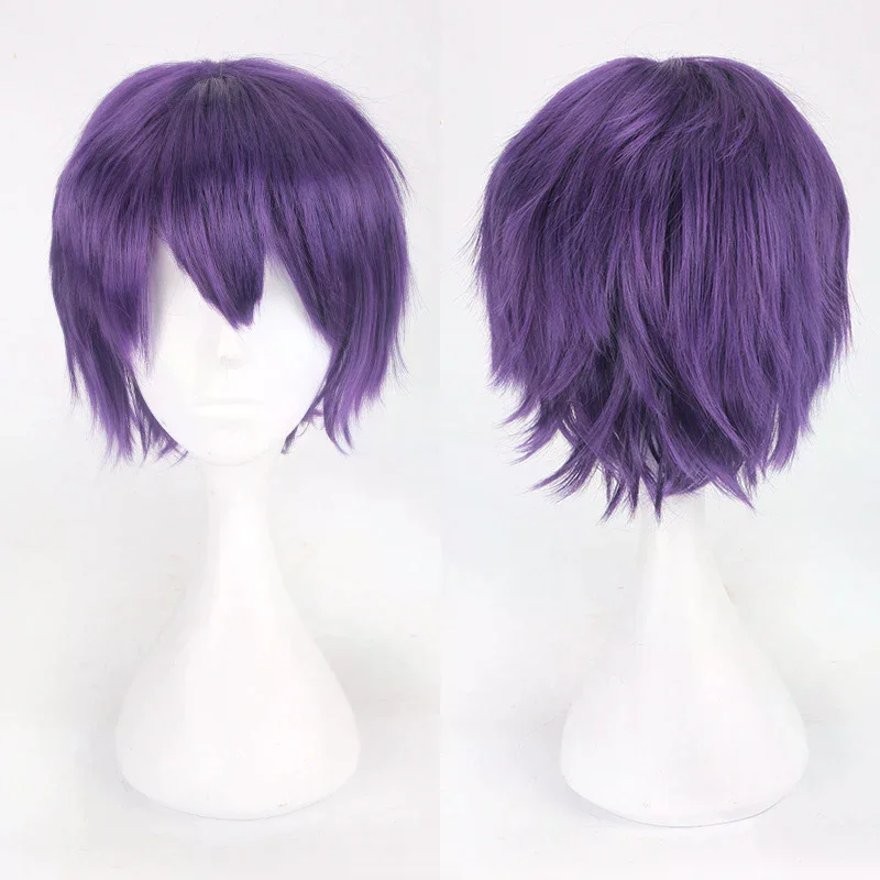 Universal Synthetic Colorful Short Natural Cosplay Wigs Men Hair Party Hairstyle Hair Extensions