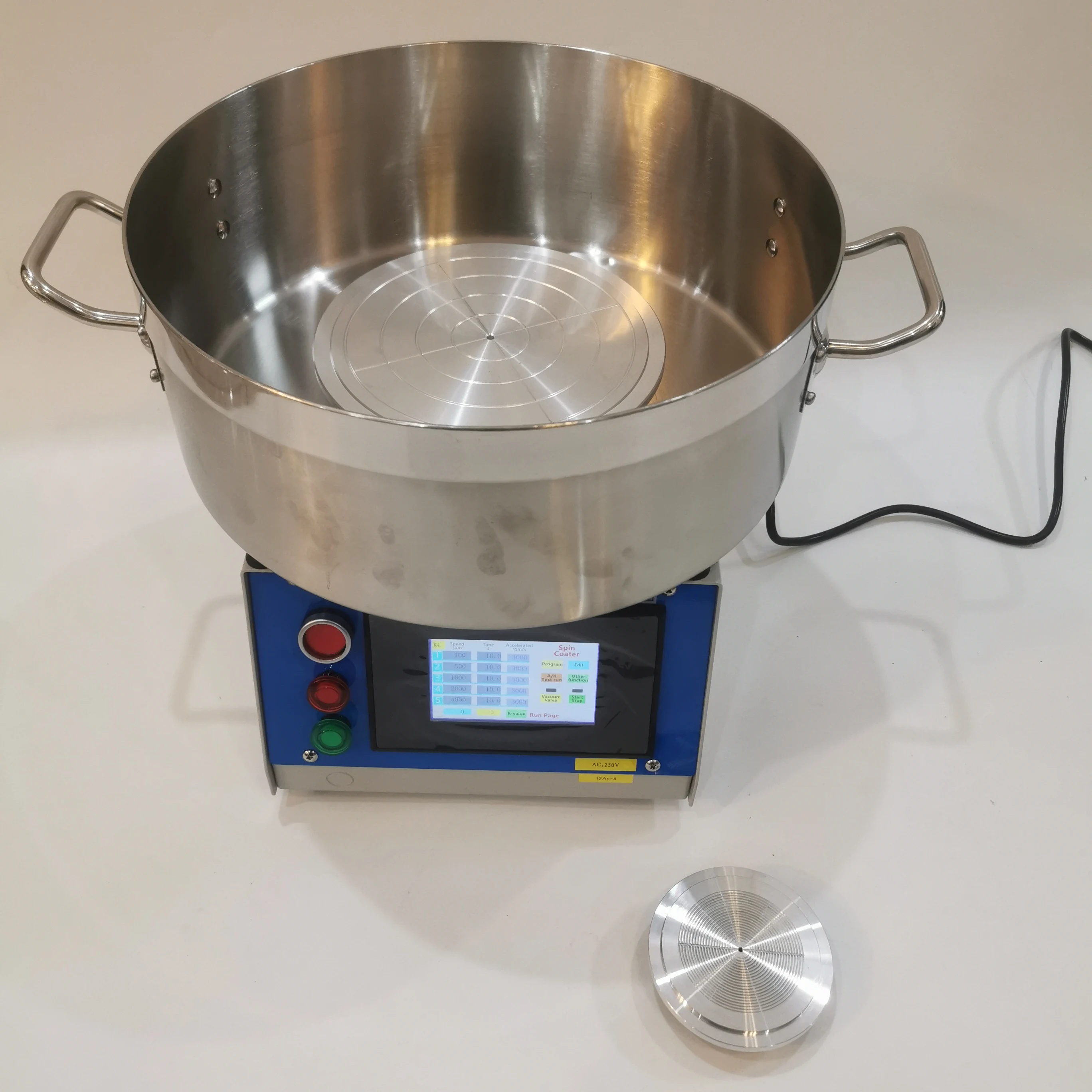8 นิ้ว 200 มม.Spin Coater/Spinโปรเซสเซอร์กาวSpinเคลือบเครื่อง 2pcsสูญญากาศChuck 110V/220V