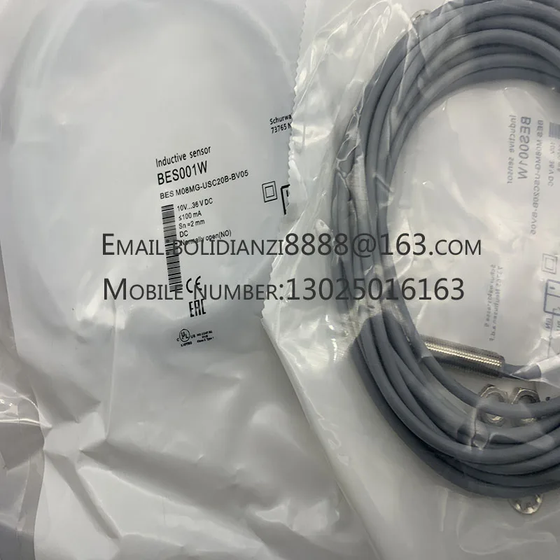 Sensor de interruptor de proximidad, BES001W, BES, M08MG-USC20B-BV05, nuevo