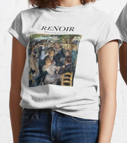 Bal Au Moulin De La Galette Renoir T shirt 100% Premium Quality