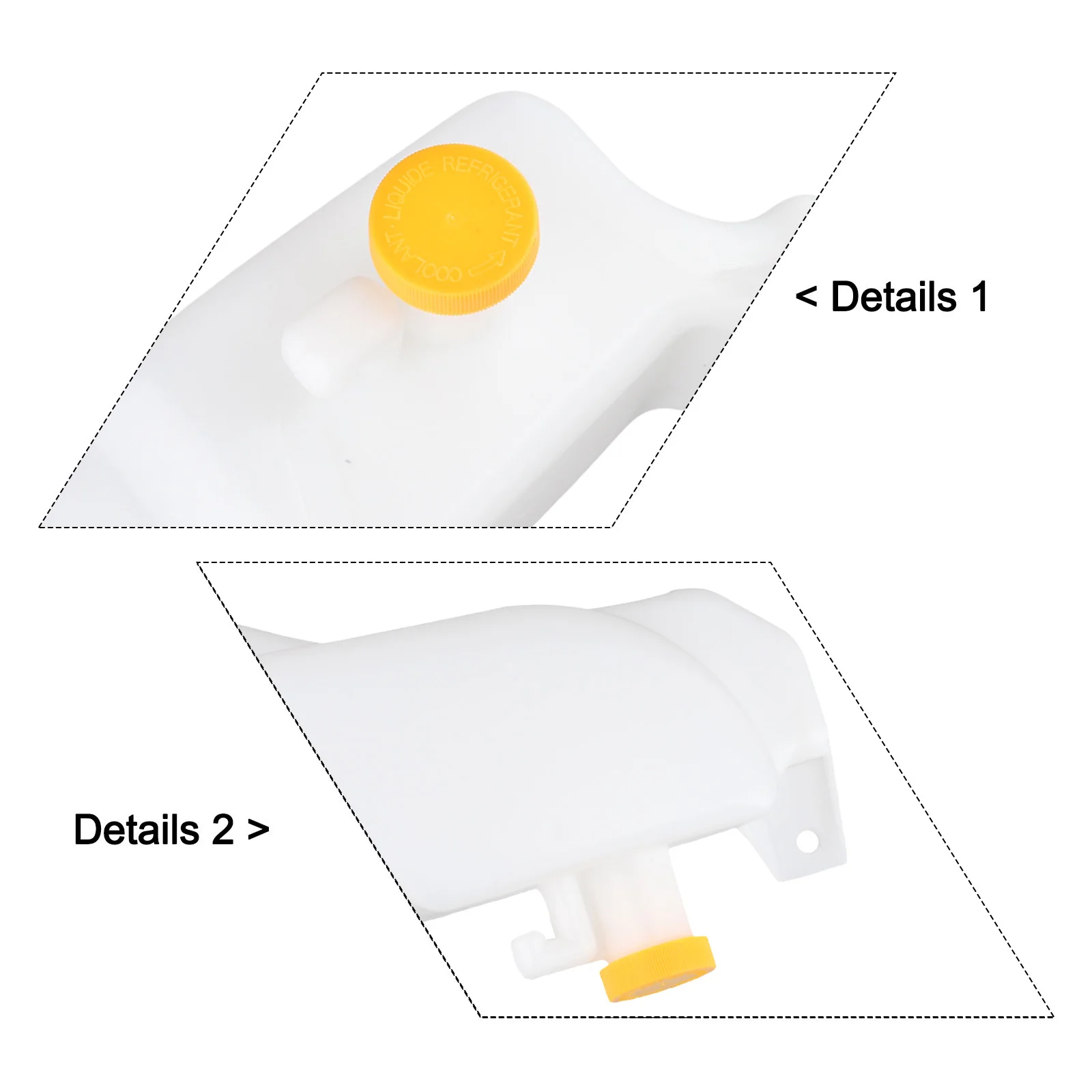 

Обслуживание автомобиля. Как показано на рисунке: резервуар для охлаждающей жидкости, расширительный бак с крышкой, простая установка, износостойкая конструкция.