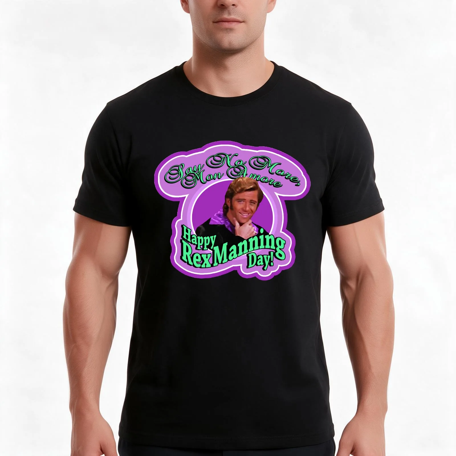 Vintage Rex Manning Day Awesome For Music Fan T-Shirt Summer Casual Cotton Tee Oversized Streetwear Tops Unisex Men Women