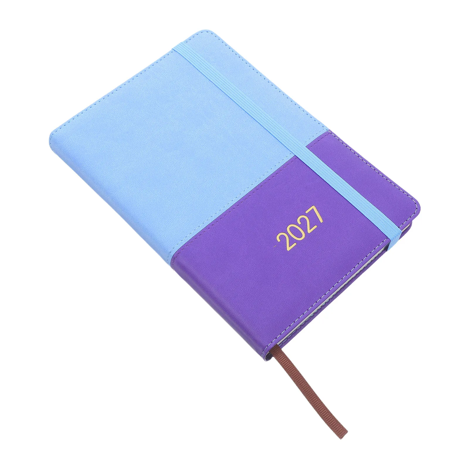 2027 Daily Appointment Book Soft Cover Color Block A5 Planner Student Academic Diary Notebook Business Agenda Daily Journal