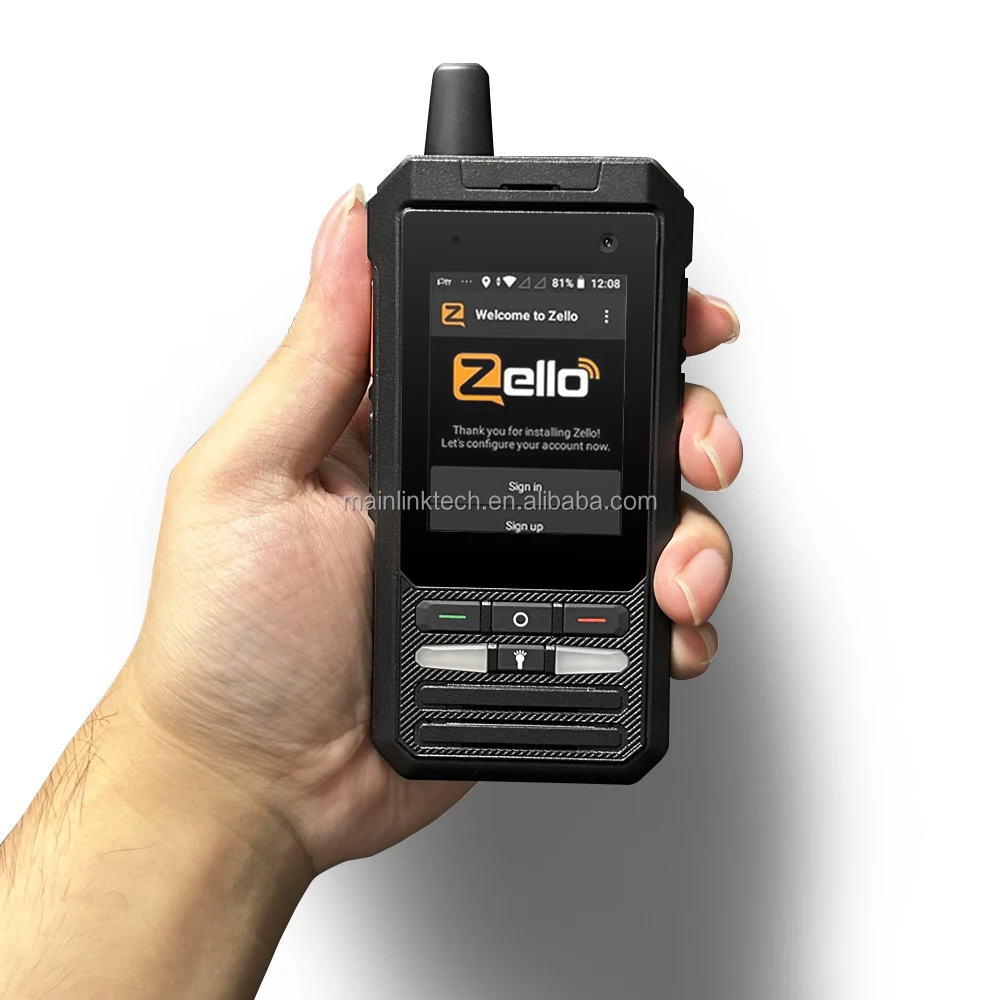 Android Smart Radio With Long Battery Life Two-Way Communication Device IP67 Waterproof GPS Tracking