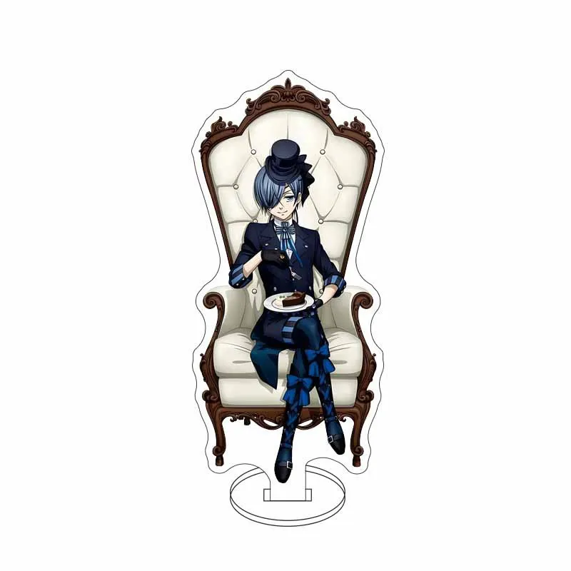 Anime Black Butler Ceil 15cm Acrylic Stand Sebastian Action Figure Undertaker Statue Cloud Desk Ornaments Collectible Toys Gifts