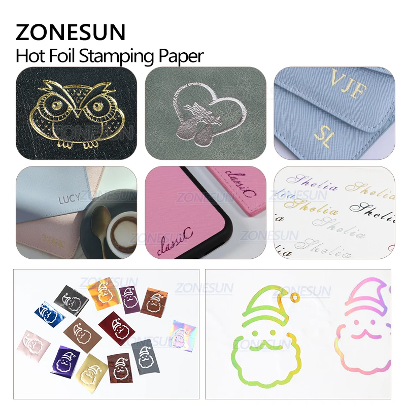 ZONESUN 3CM Rolls Gold Silver Hot Foil Stamping Paper Craft Paper Imitation Copper Foil Paper For Heat Press Transfer Machine