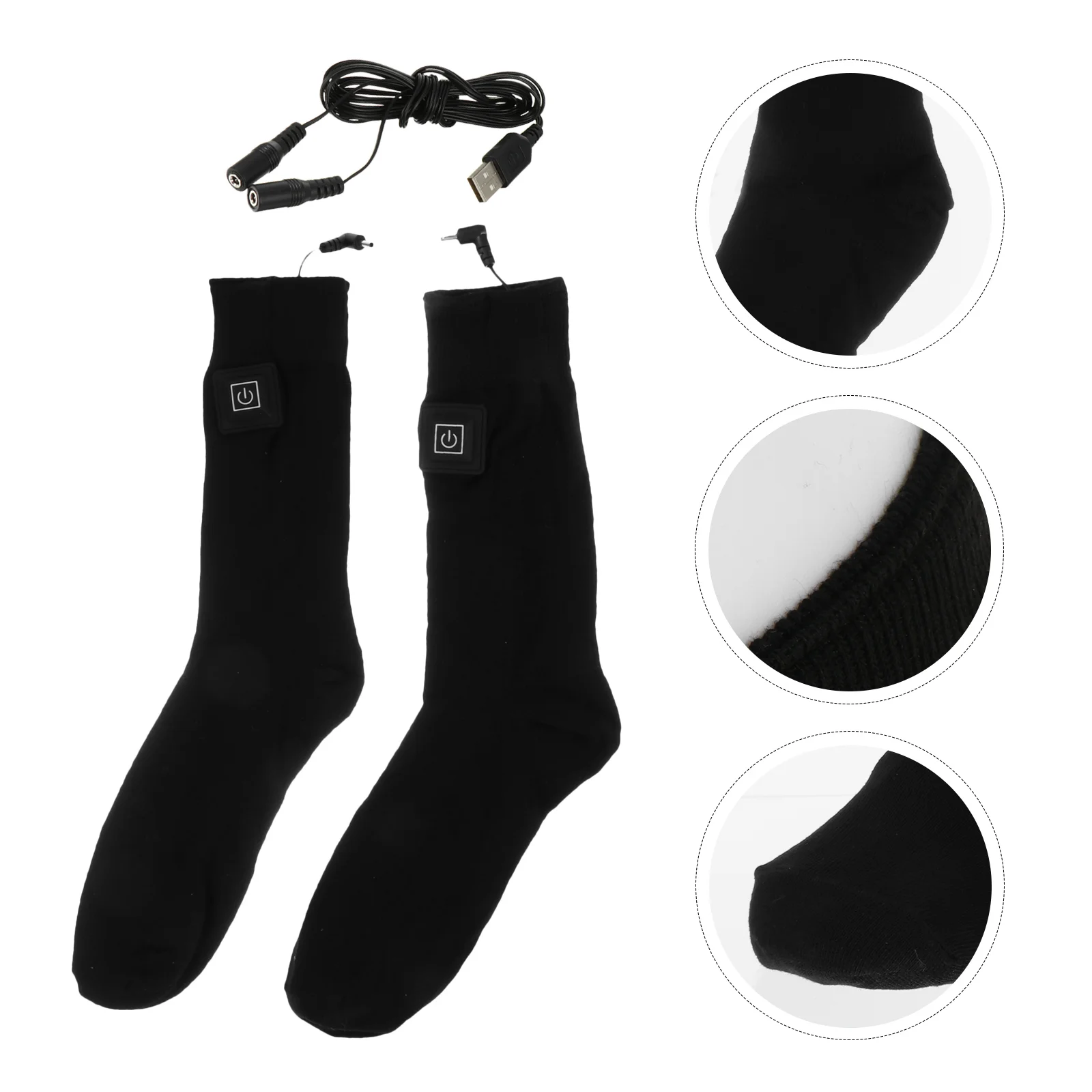 

Socks Rechargeable Heated Electric Batteries Warm Heating Stocking Cotton