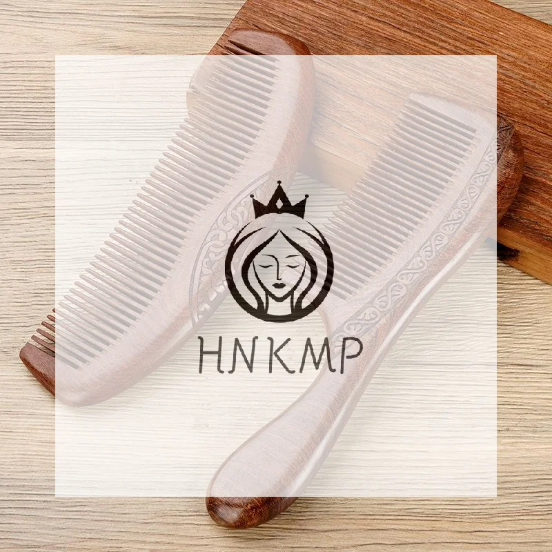 Pocket Wooden Comb Natural Black Gold Sandalwood Ultra-narrow-tooth Wooden Comb Anti-static Lice And Beard Comb Hairstyle