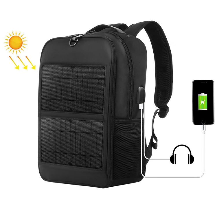 

Solar charging backpack outdoor waterproof hiking bag shoulder leisure bag