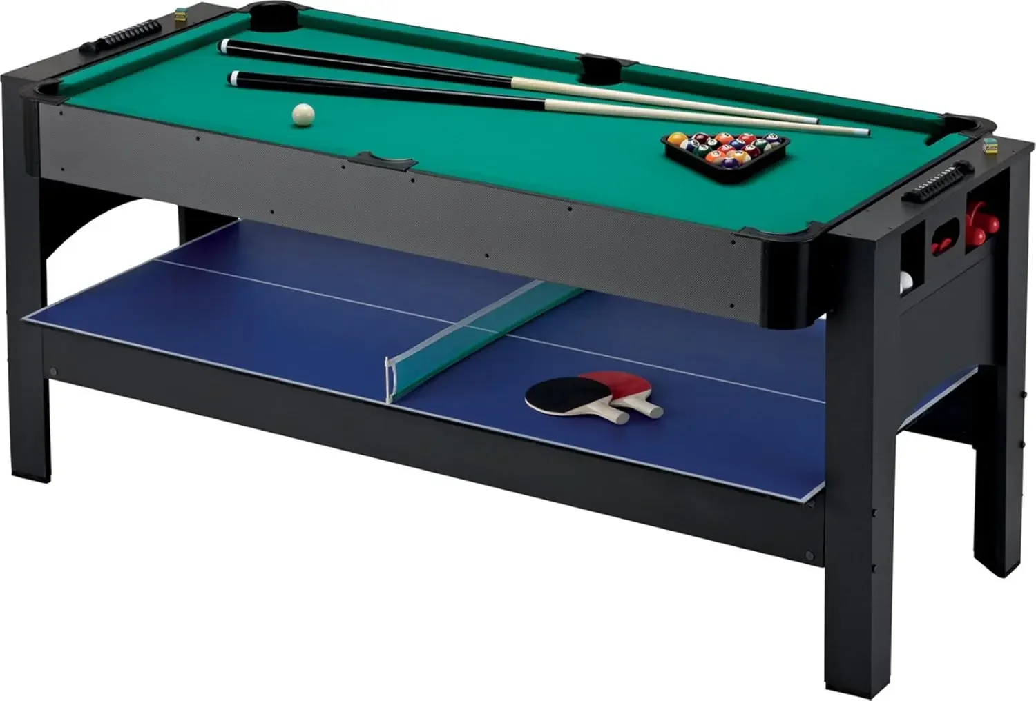 PRODUCTS Original 3-in-1, 6-Foot Flip Game Table (Air Hockey, Billiards and Table Tennis)