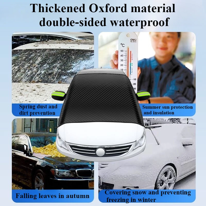 Oxford Cloth Glass Cover Anti Snow Cover Car Windshield Cover Anti Snow Device Anti Ice Front Window Protector External