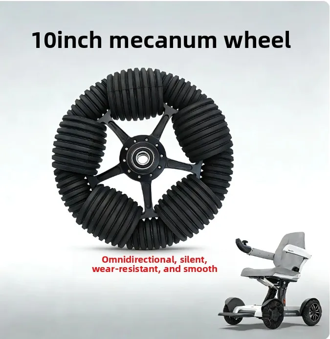 Electric Wheelchair Climbing Machine Omnidirectional Wheel 10 Inches Wheel For Robots Electric Wheelchair Steering Wheel 260mm