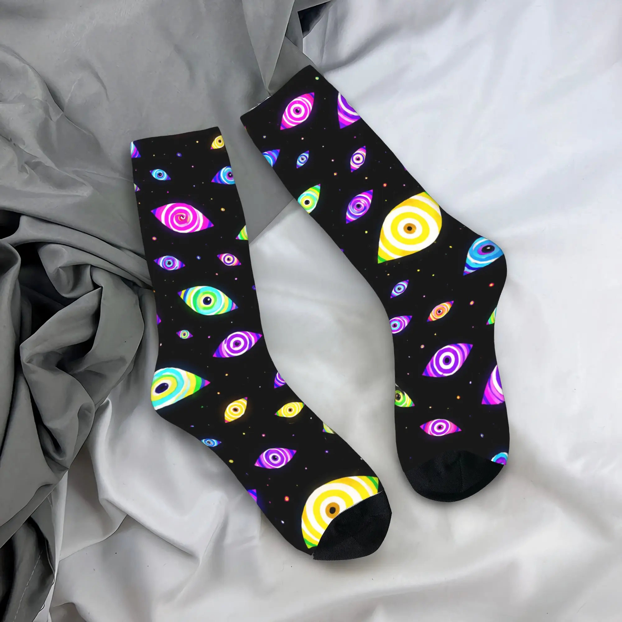 Autumn Winter Hip-hop Unisex Cartoon Digitals Circus Socks  Breathable Crew Socks