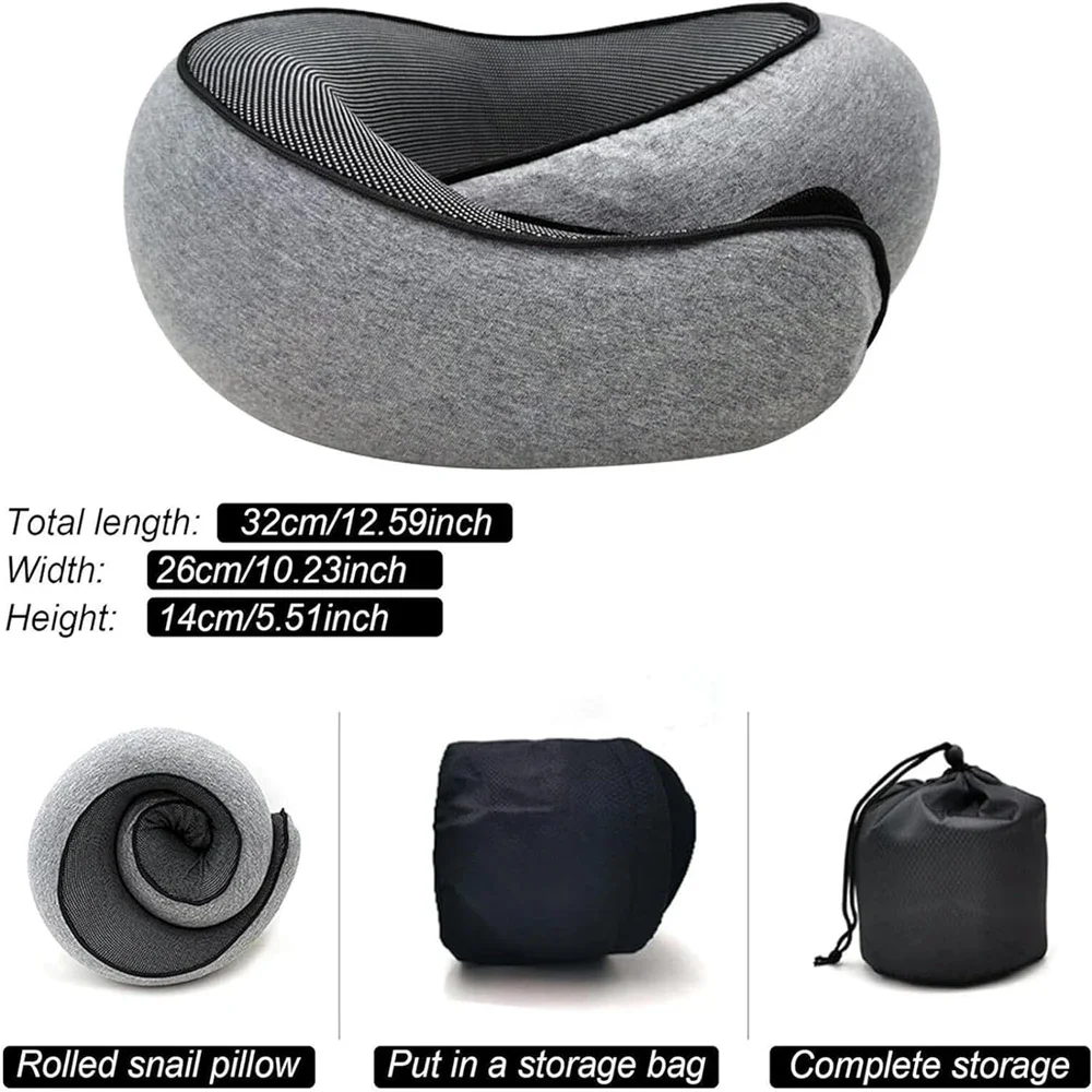 Portable Travel pillow Memory Foam, noon break, U type, camping, sleep memory pillow, cervical spine