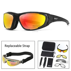 Tactical Polarized Glasses Outdoor Shooting Goggles with 4 Lens Cycling Hiking Motorcycle Hiking Eyewear
