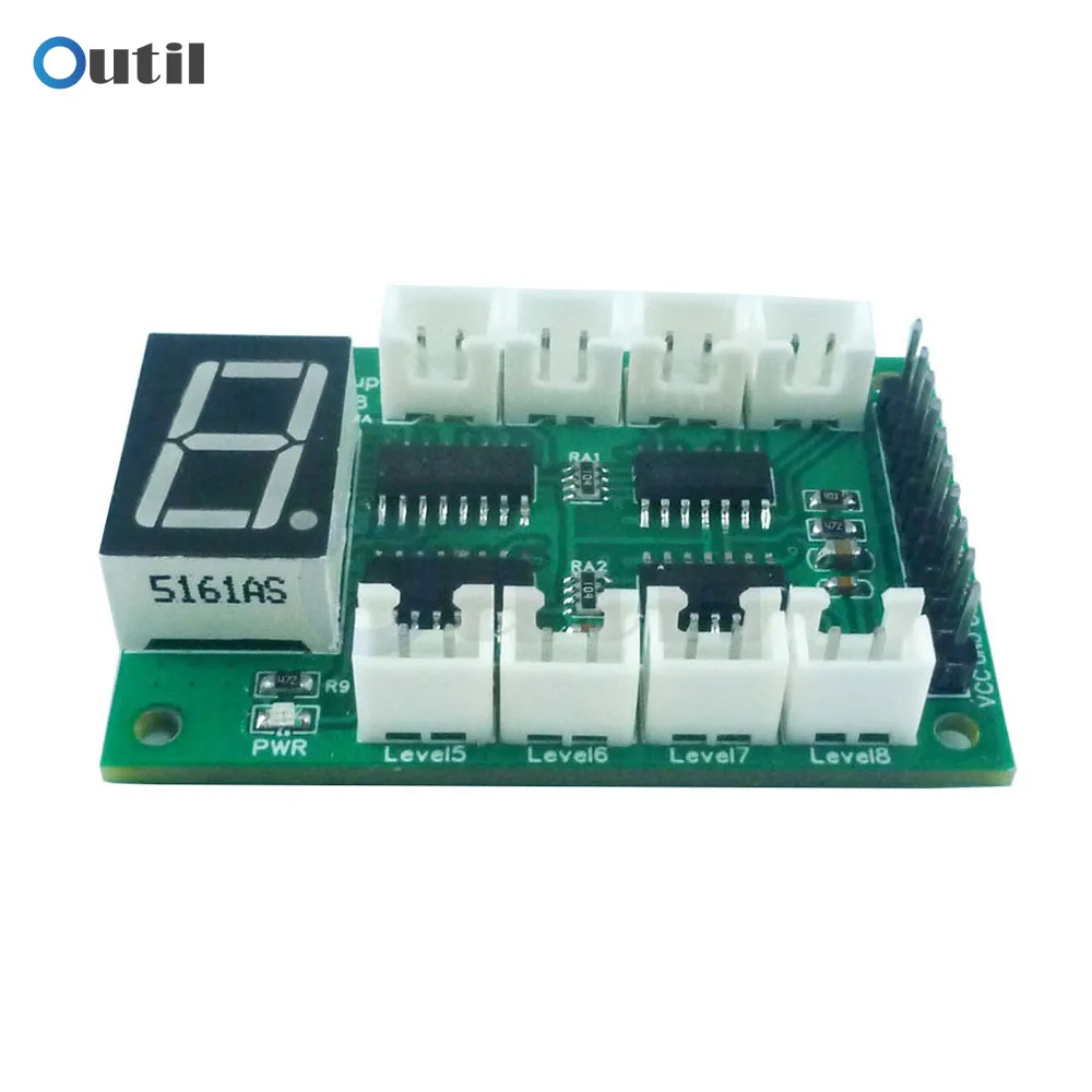 8CH Water Level Digital Tube Display Board Controller Liquid Sensor Module for Arduino for UNO MEGA Raspberry pi ESP8266 NodeMcu