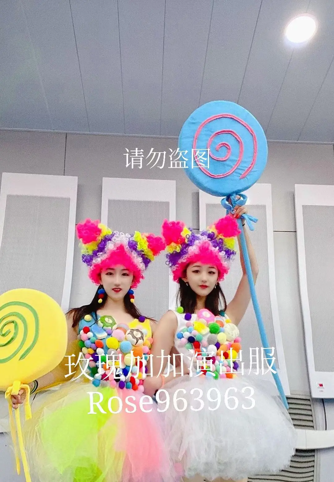 Customized Merry Christmas Party Sweet Sugar Ice Cream Costumes,Donuts Parade Dress Dance Rainbow Color Candy Skirt For New Year