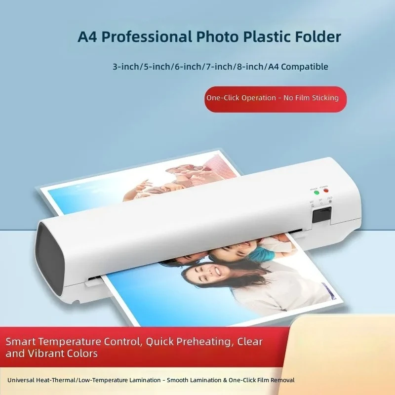 for Mini Photo Plastic Sealing Machine Office Film Gluing A4 Small Laminator