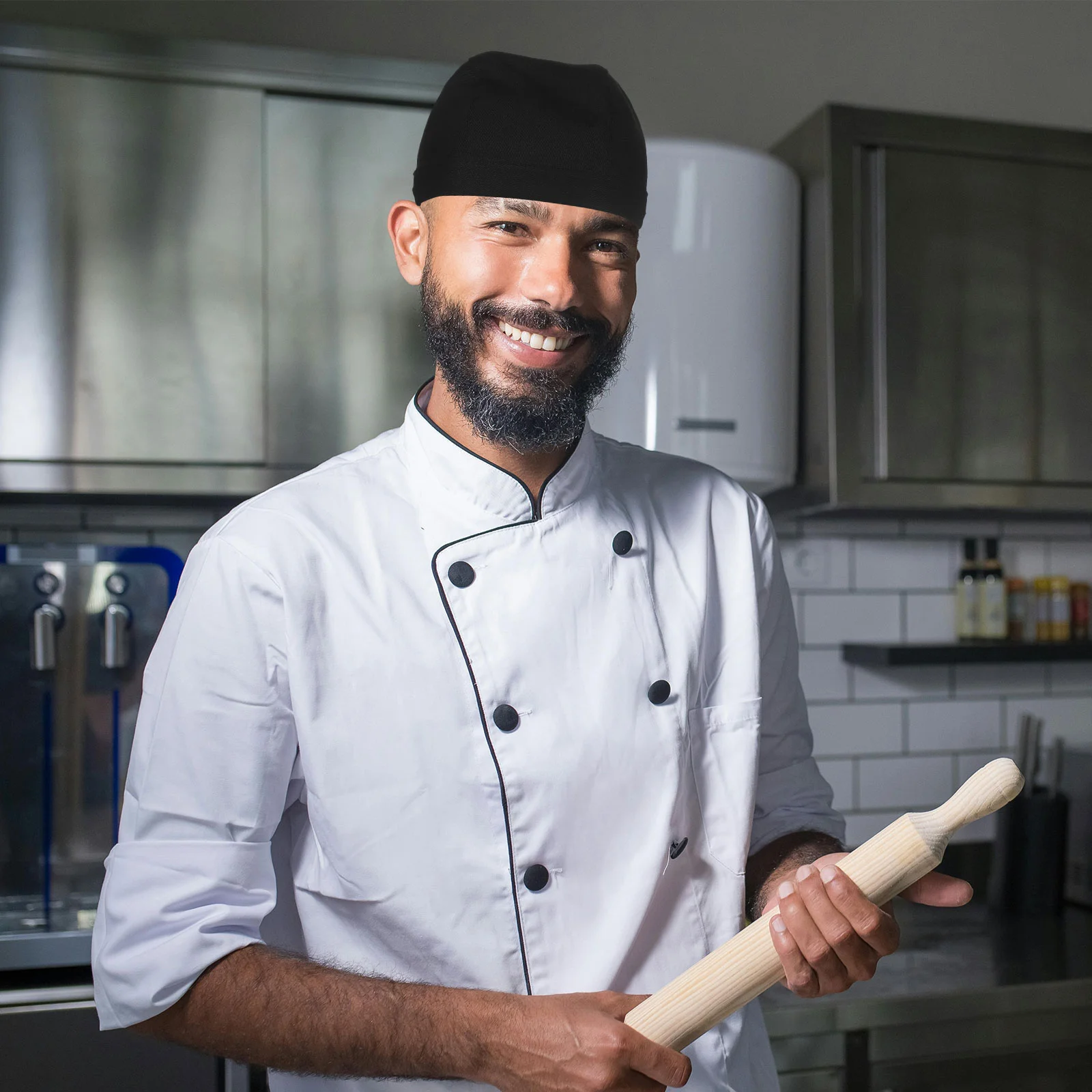 Heren Skull Cap Keuken Koksmuts Restaurant Catering Kookhoeden Katoenen doek Dames Dames & petten