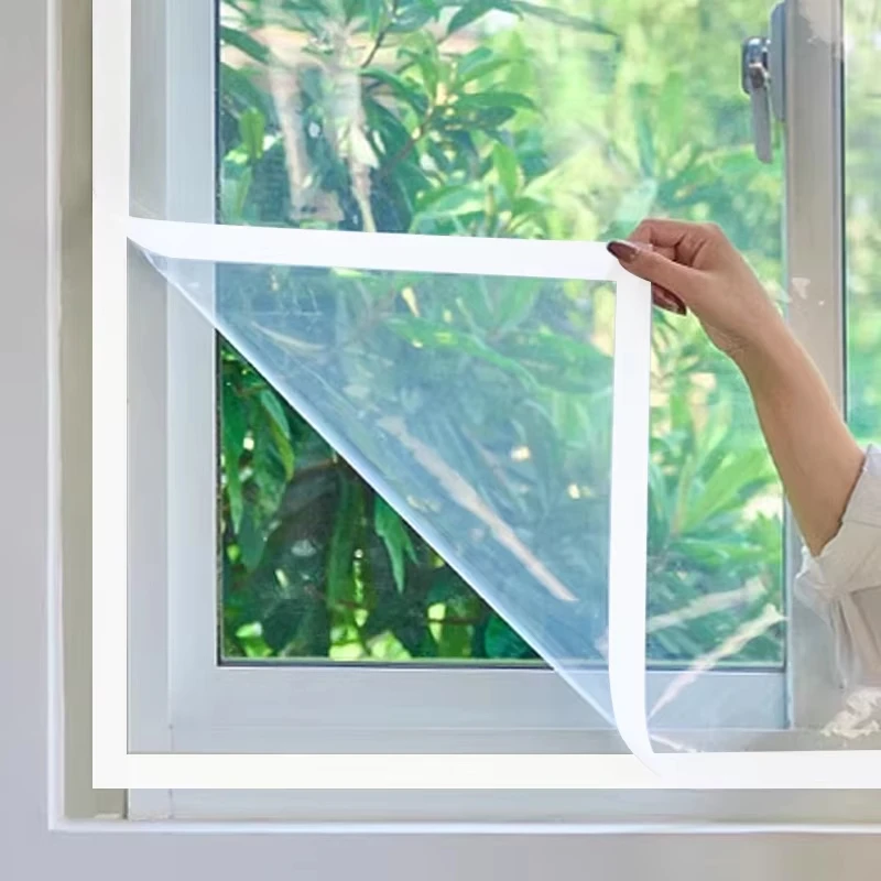 Winter Window Insulation Film, Windproof Cold Proof Thermal Curtain, No Drill Draft Stopper Window Sealing Cover