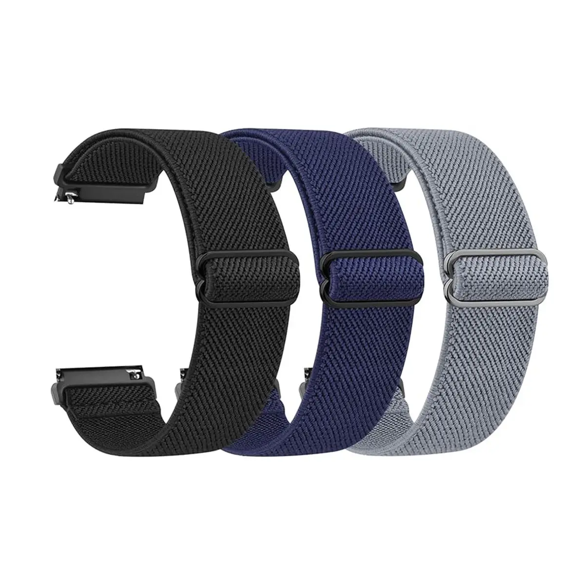 18/20/22mm verstelbare elastische nylon band voor Garmin Venu 4/3/2/Sq 2/Forerunner 255/265/245/955/Vivoactive 4/4S sportband