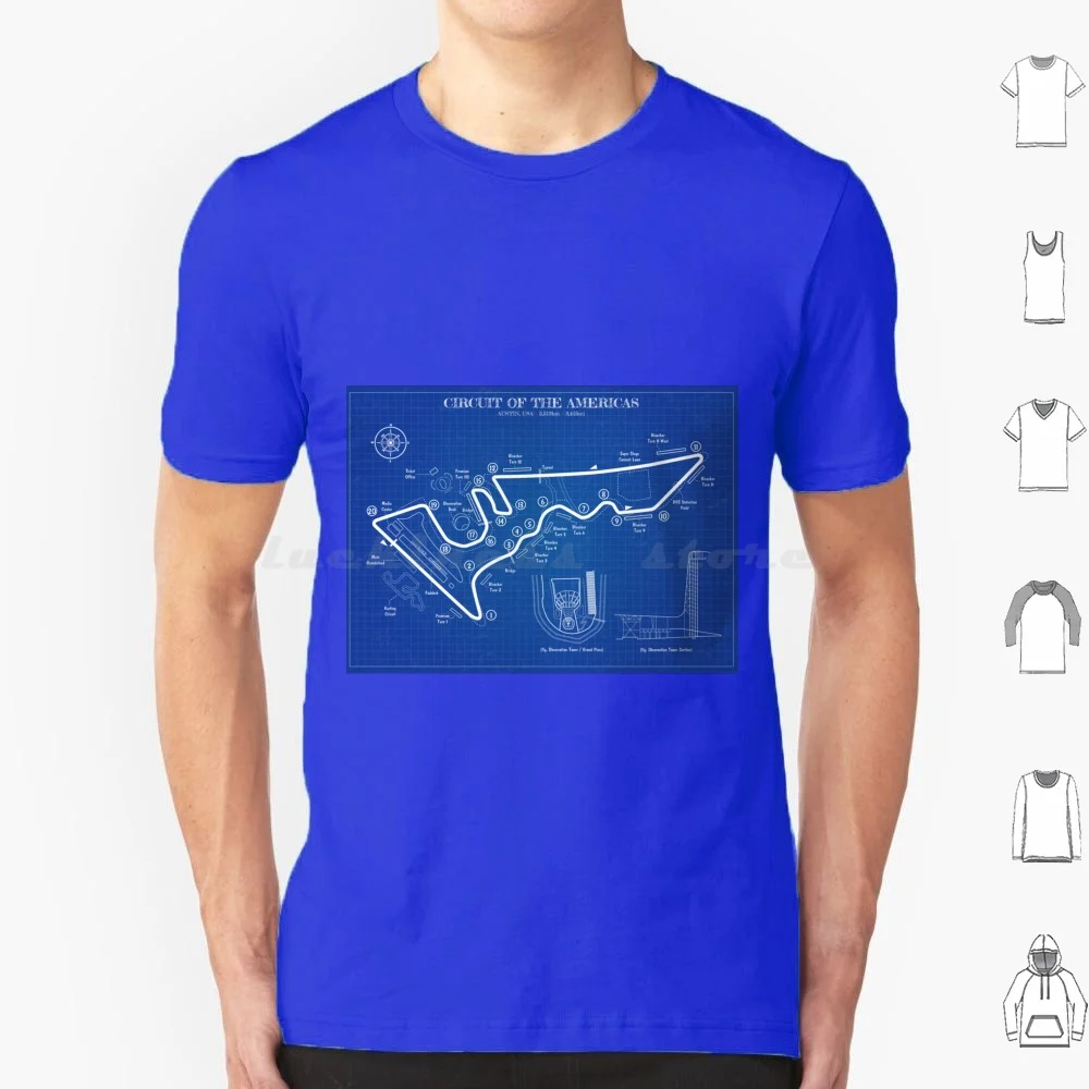 Camiseta Circuit Of The Americas-Blueprint para hombres, mujeres y niños, 6xl, Rapaz Bluegalaxy Bgalaxy Blue Galaxy Car Cars Word Trace Track