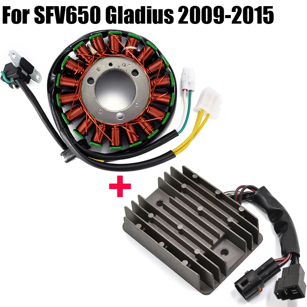 

Voltage Regulator Rectifier + Motorcycle Stator Coil For Suzuki SFV650 Gladius 2009 - 2015 2010 2011 2012 2013 2014 SFV 650