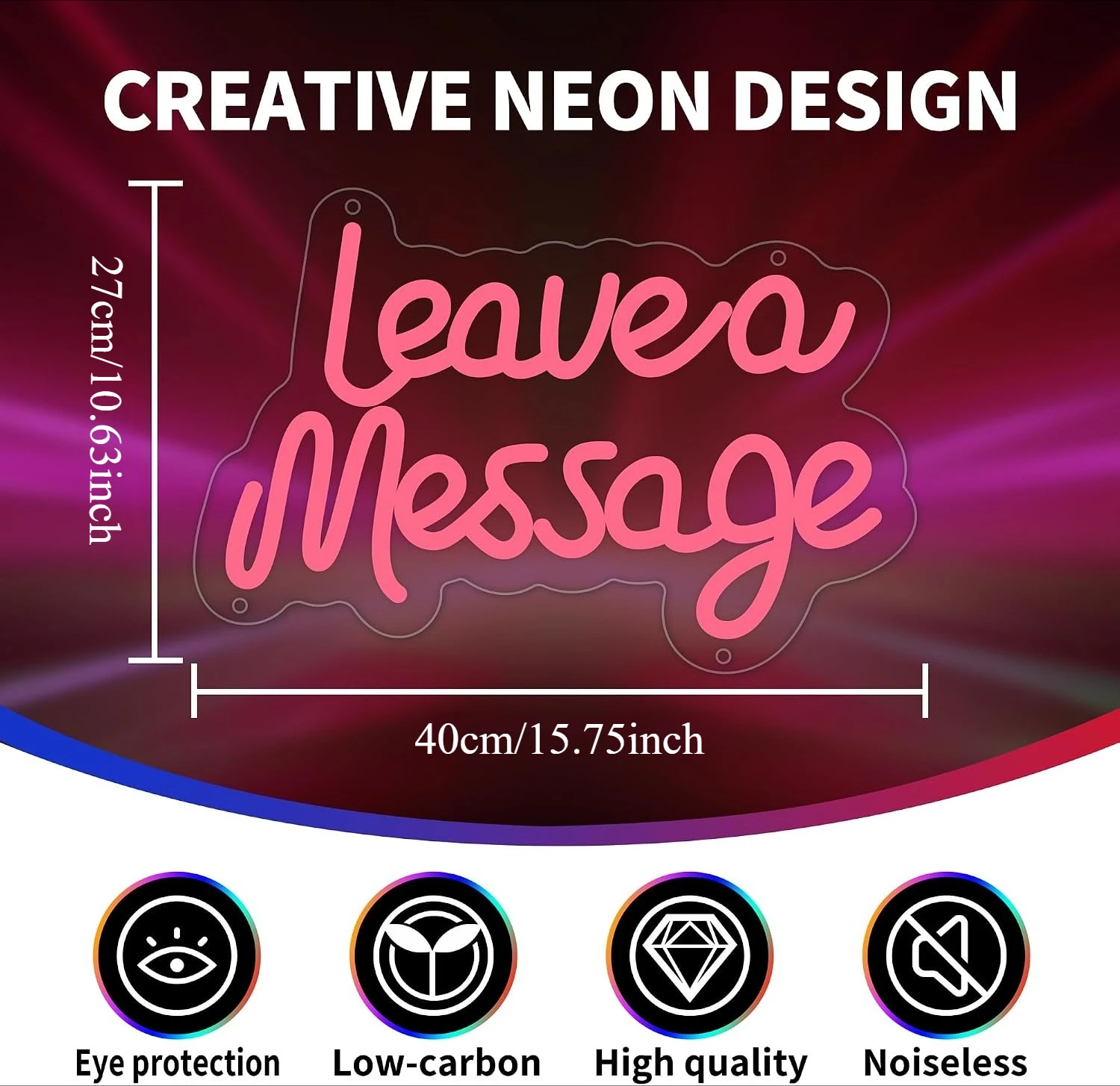 Leave a Message Neon Sign LED Neon Light USB Powered Lamp for Bridal Engagement Bedroom Wedding Party Home Wall Decor Gift
