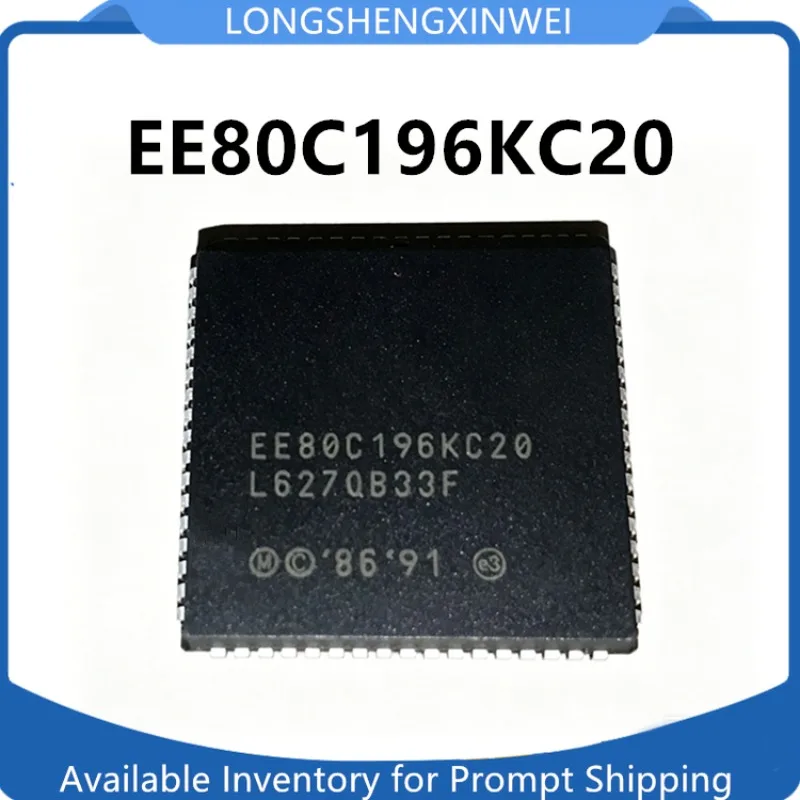 1PCS New Original EE80C196KC20 80C196KC20 Packaged PLCC68 Microcontroller Chip in Stock