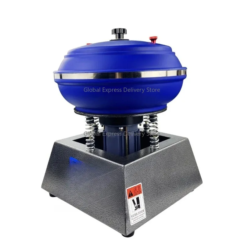 12 Inch Vibrating Polishing Machine to Clean Surface Stains Tumbling Grinder Machine for Diy Jewelry Remove Impurities Tool