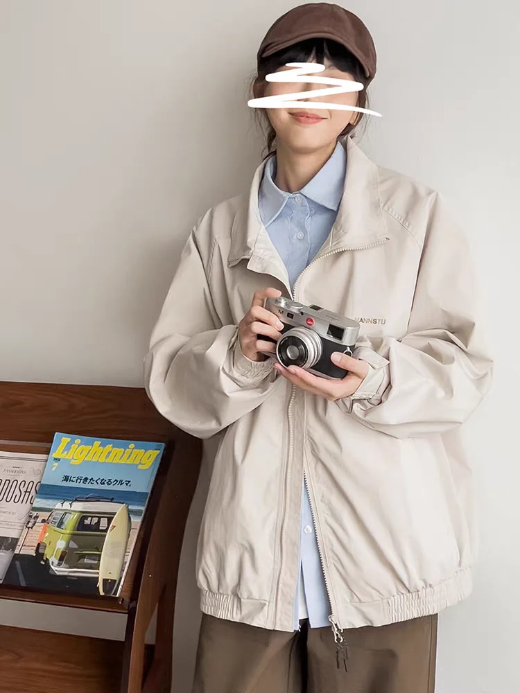 Chaquetas Bomber para mujer, ropa de calle de otoño, ropa deportiva para correr de hip hop, ropa deportiva con puños y cremallera, ajustada, acanalada, cuello redondo, Hipster recortado