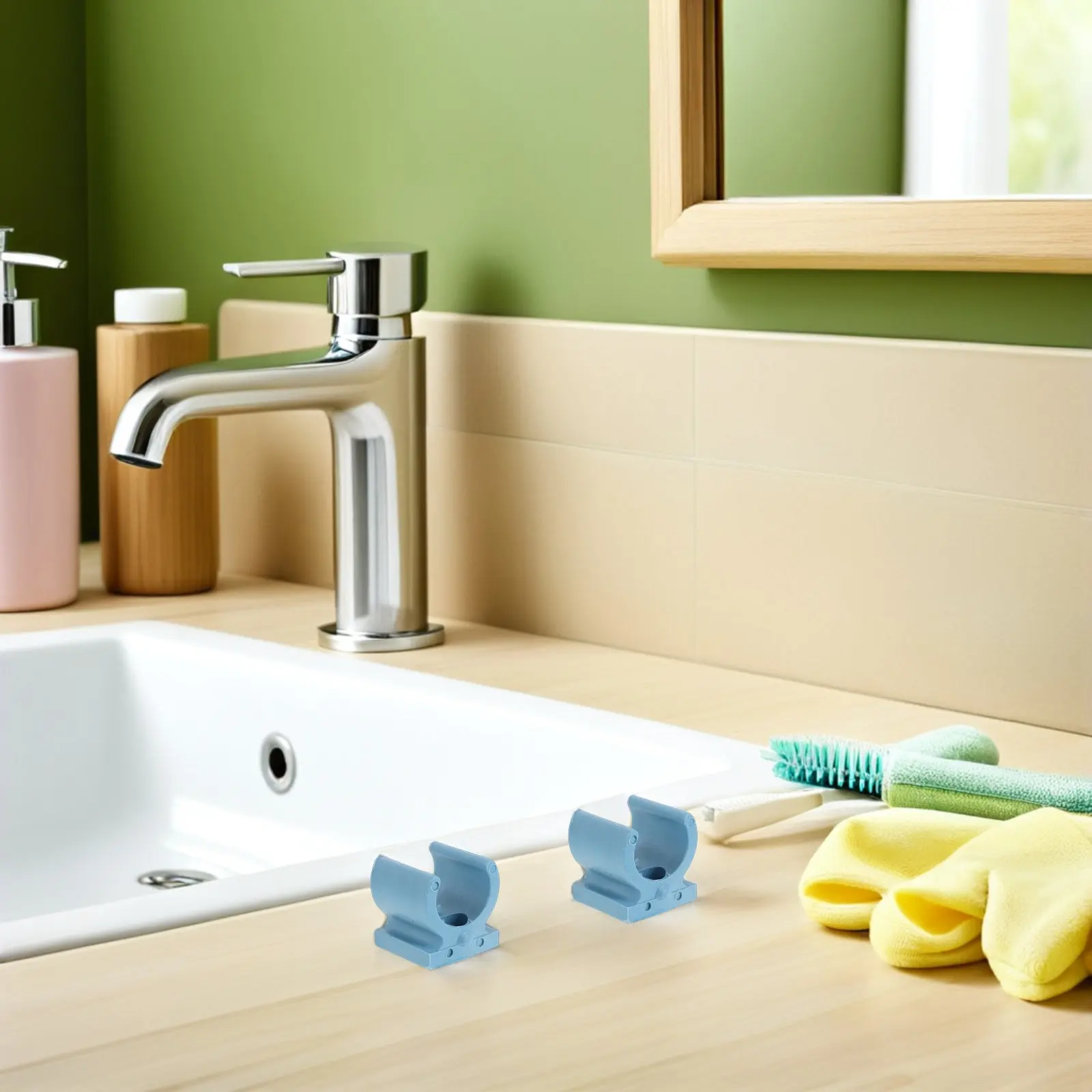 20Pcs Commode Chair Pipe Clamp Toilet Seat Riser Clip Plastic Fastener Wheelchair Tube Holder for Toilet Seat Installation