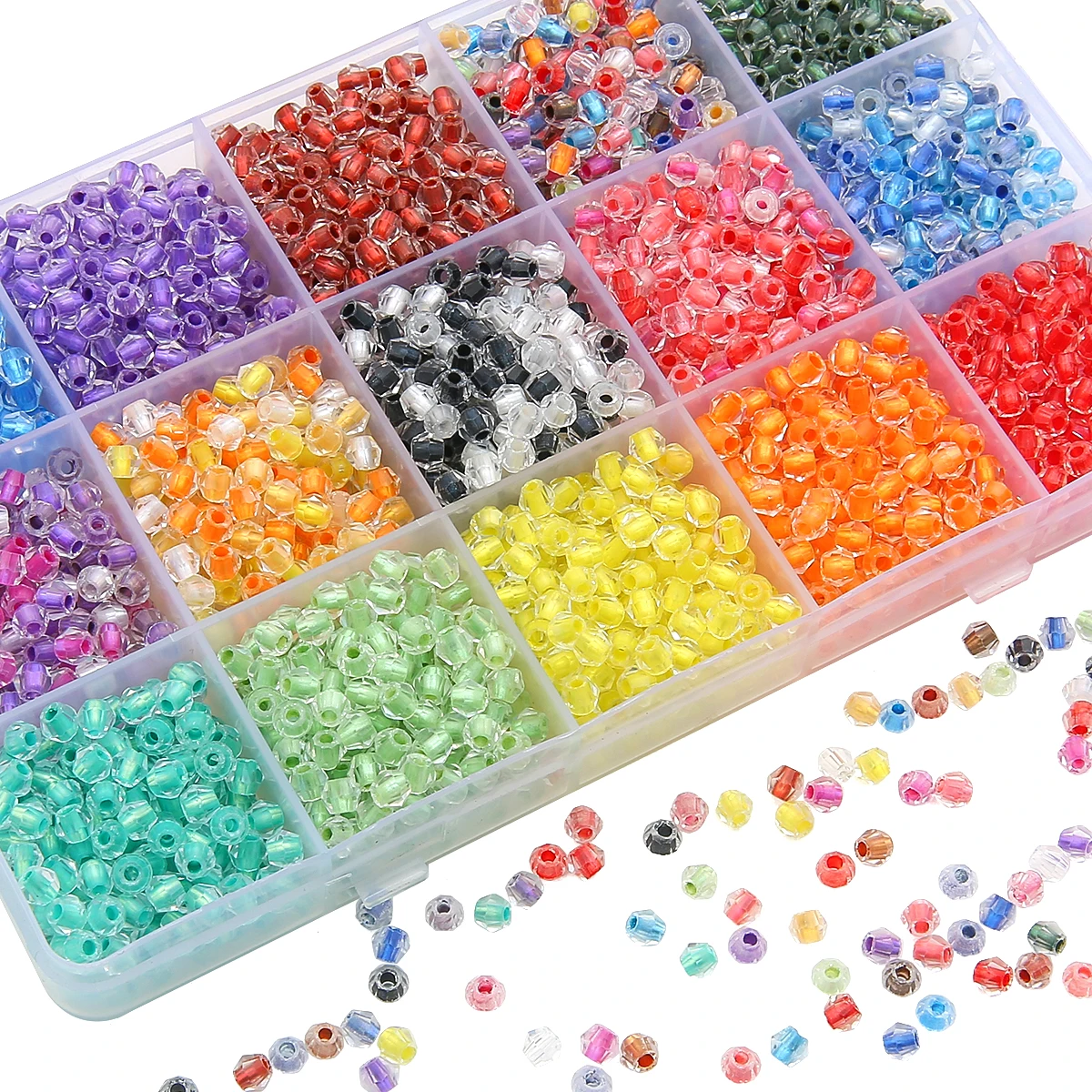 100Pcs 4Mm Shiny Cr…