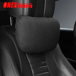 For Mercedes Benz A B C E CLA GLA GLB GLC GLE GLS Class W177 W205 206 W213 C118 W167 Car Alcantara Fabric Headrest Lumbar Pillow