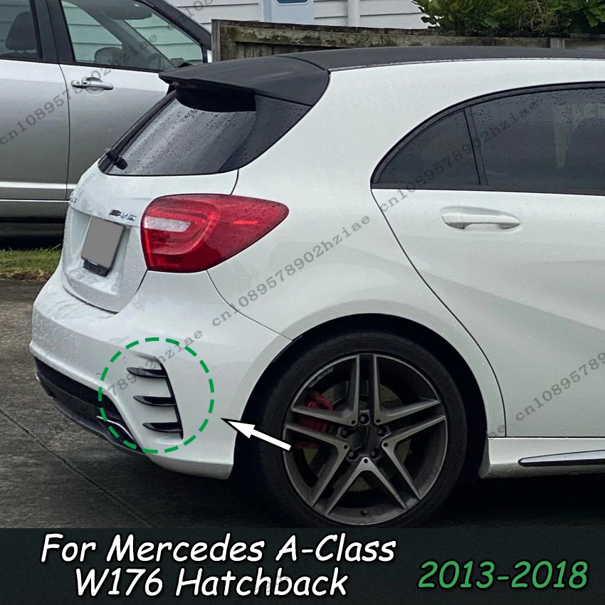 Heckstoßstangen-Seitenspoiler für Mercedes A-Klasse W176 A200 A250 A45 AMG Schrägheck 2013 2014 2015 2016 2017 2018 Bodykits