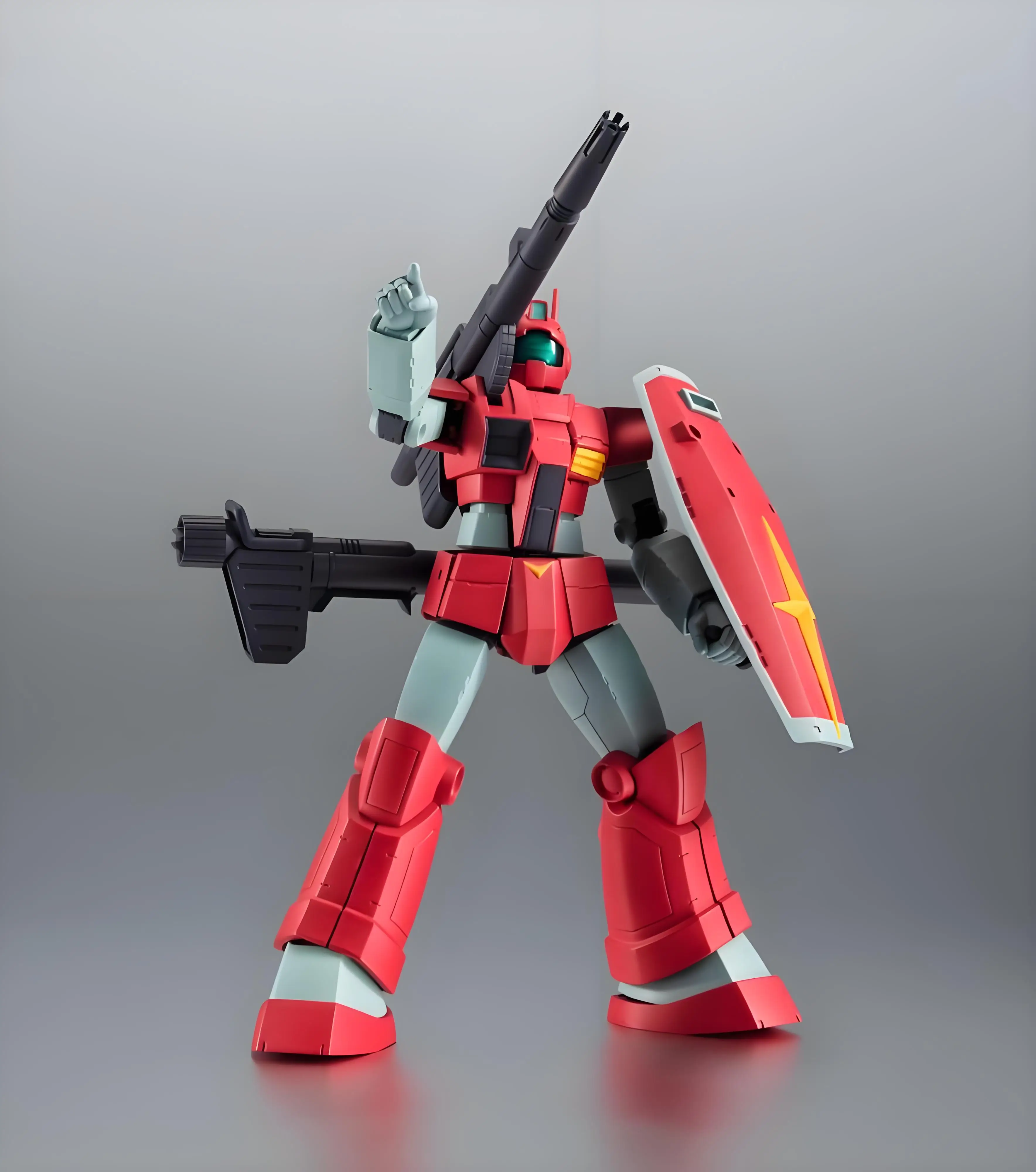 Bandai Original MODEL KIT ROBOT SOUL GUNDAM Anime Action Figure RGC-80 GM GANNON GABURO BASE Model Toys Model Gifts For boys