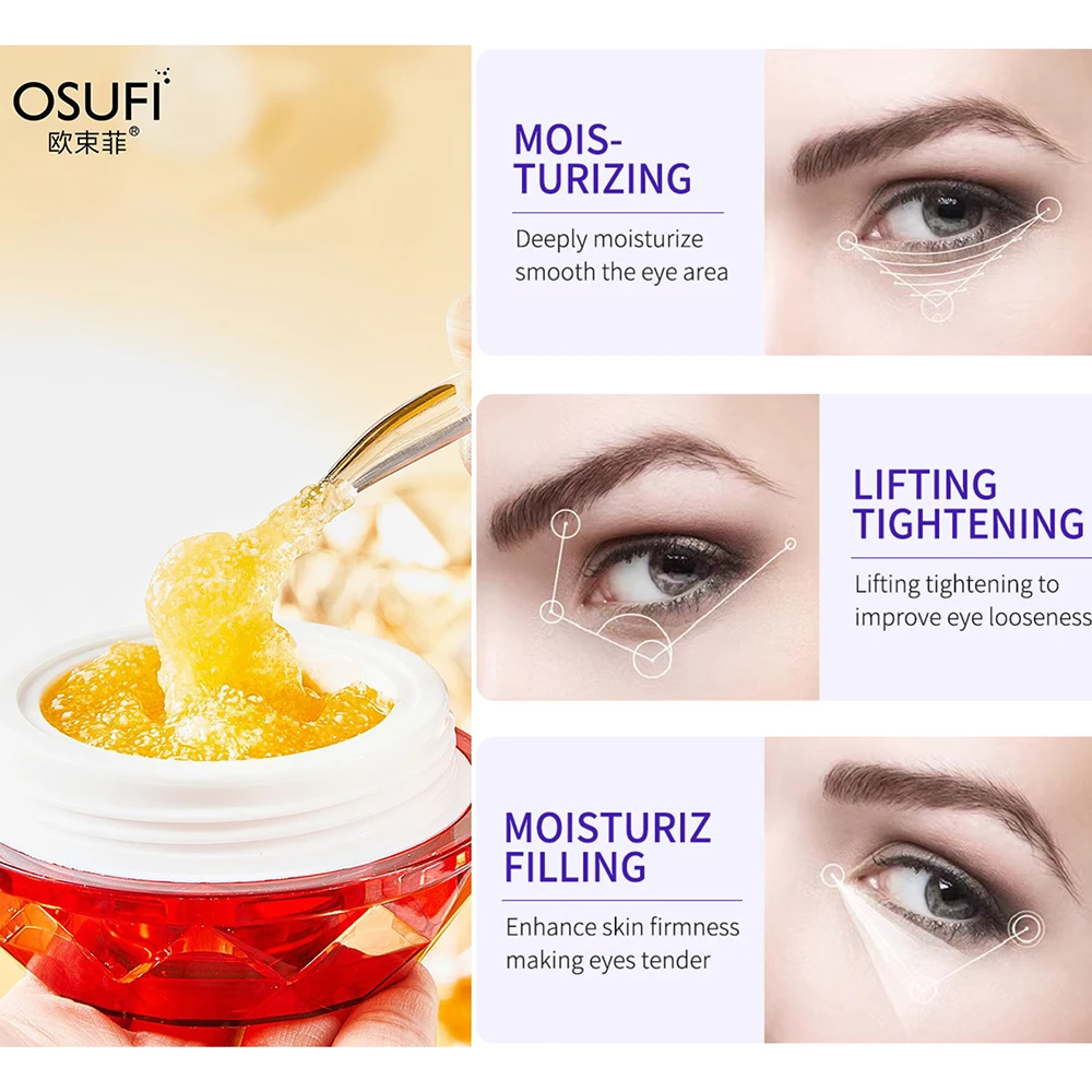 

OSUFI Collagen Electric Lifting Anti Wrinkles Eye Cream Eye Massage instrument Remove Eye Bags Dark Eye Circles Eye Care Make up