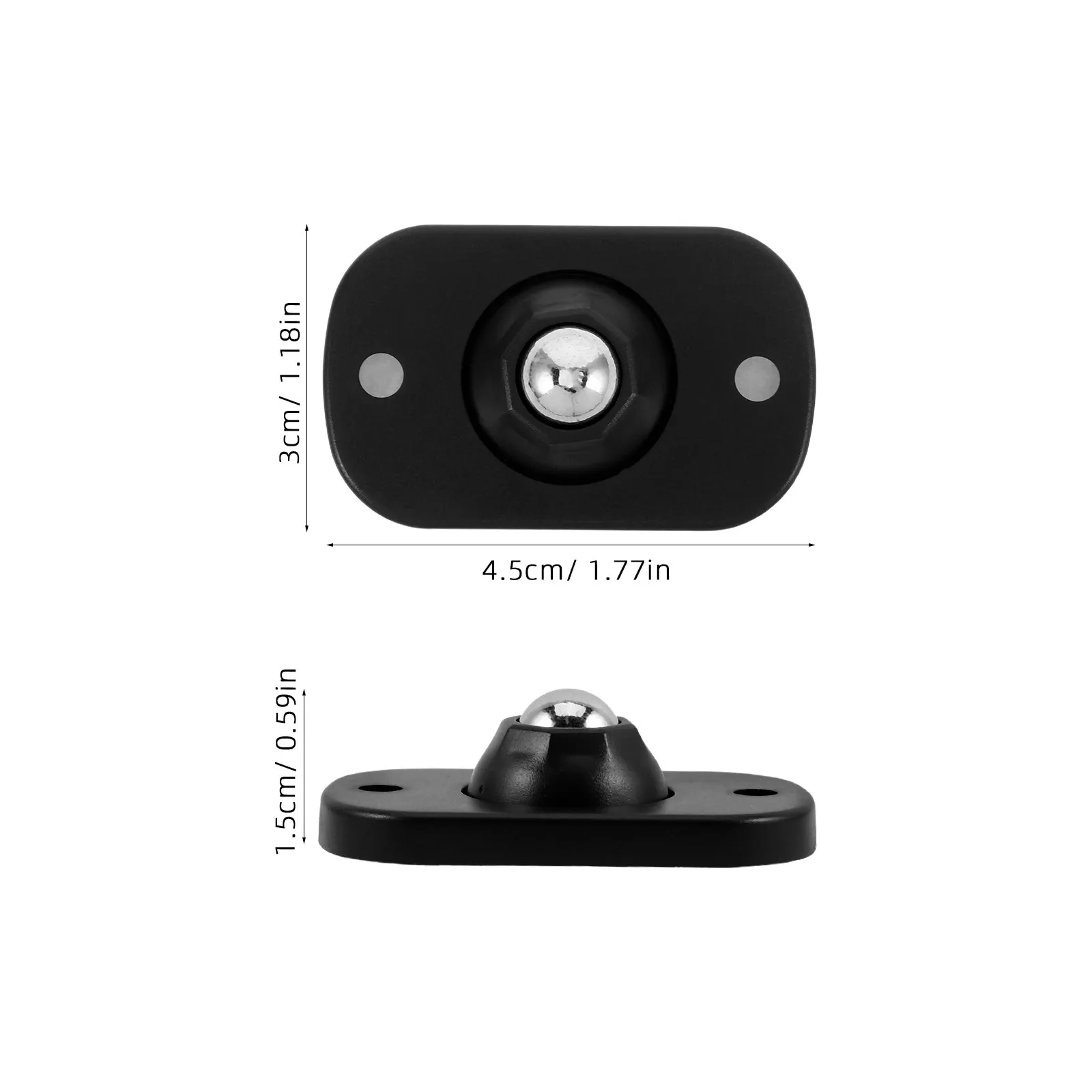16Pcs Adhesive Universal Swivel Caster Wheels Quiet Sturdy Mini Casters for Household Appliances Furniture Bookshelves Beds