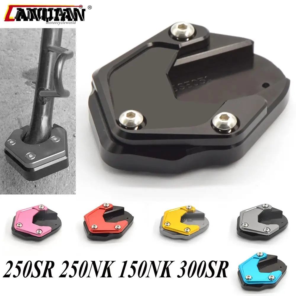 

Motorcycle Side Stand Enlarger Plate Kickstand Enlarge Foot shelf Support For CFMOTO 250SR 250NK 150NK 300SR 150 250 300 NK SR