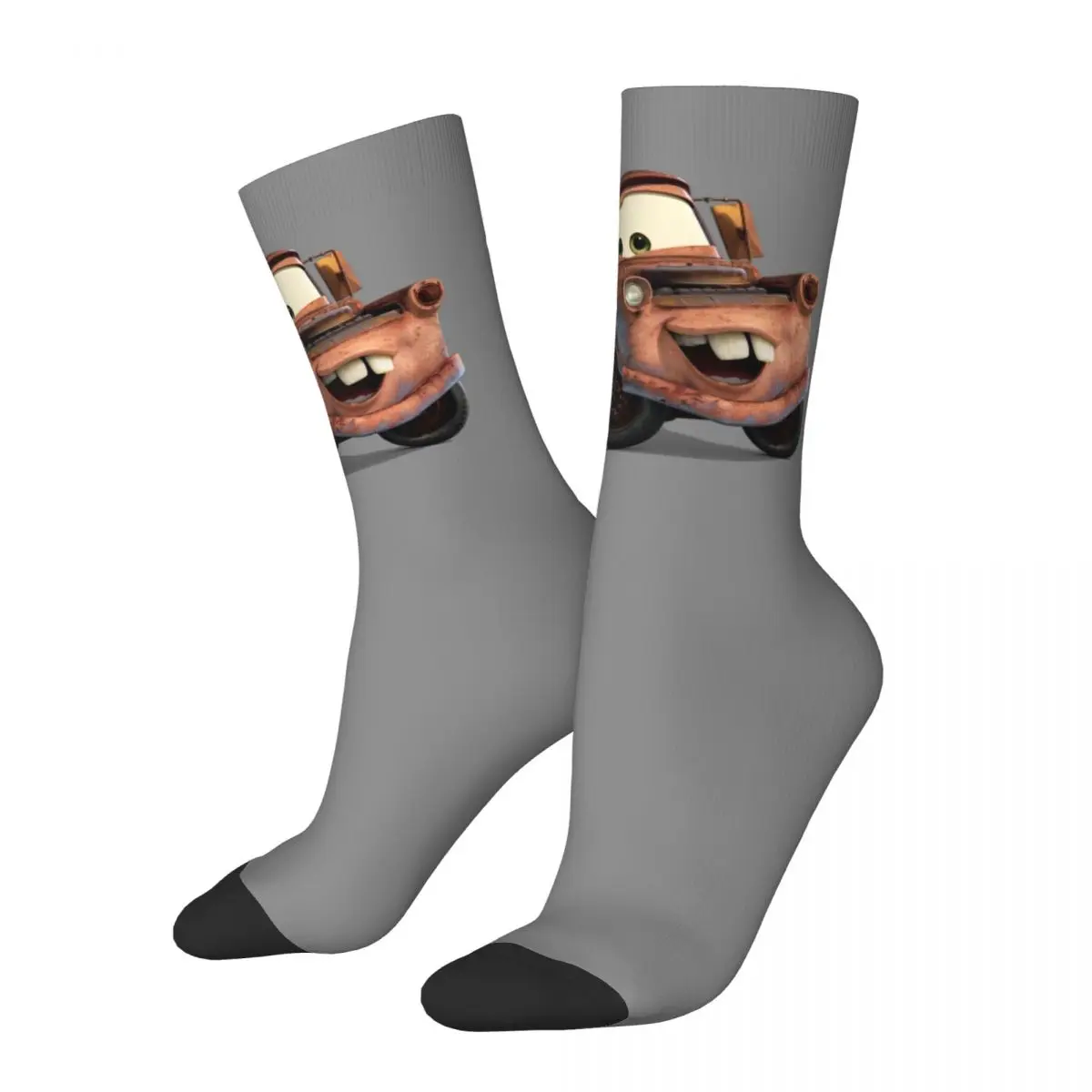 Anthropomorphic Trailer Cartoon Stockings Unisex Me Socks Breathable Gothic Socks Winter Climbing Anti Skid Design Socks