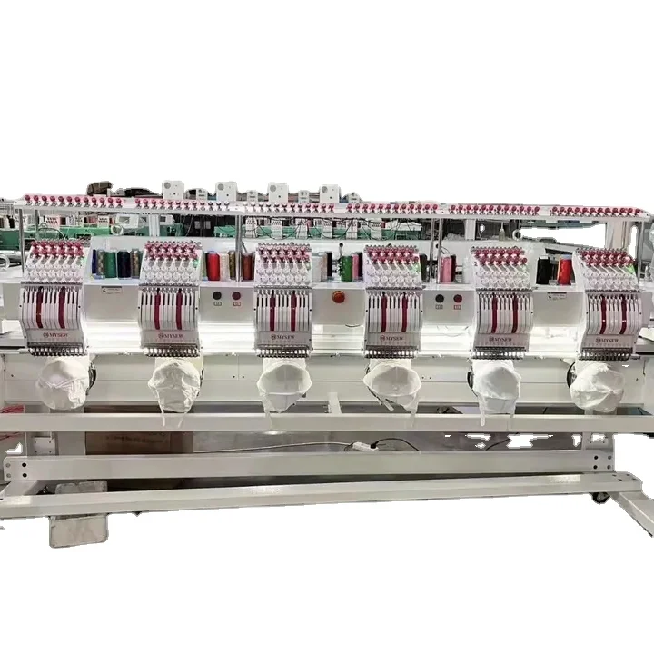 Mysew 1206CT 260W 6 Head 12   Dahao Computer-Controlled Automatic Computerized Embroidery Multi Head Machine