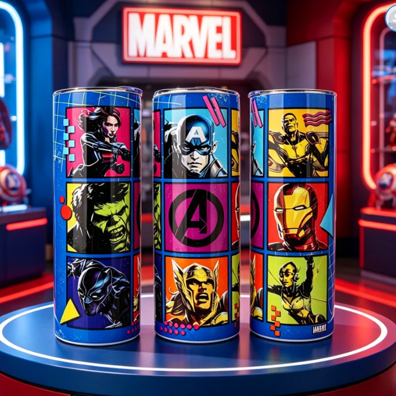 Image of 1 Stück 20oz Marvel Avengers Edelstahl Isolierbecher mit Deckel & Strohhalm Perfekt für Reisen, Fitness, Täglichen Gebrauch, Fan-Geschenk