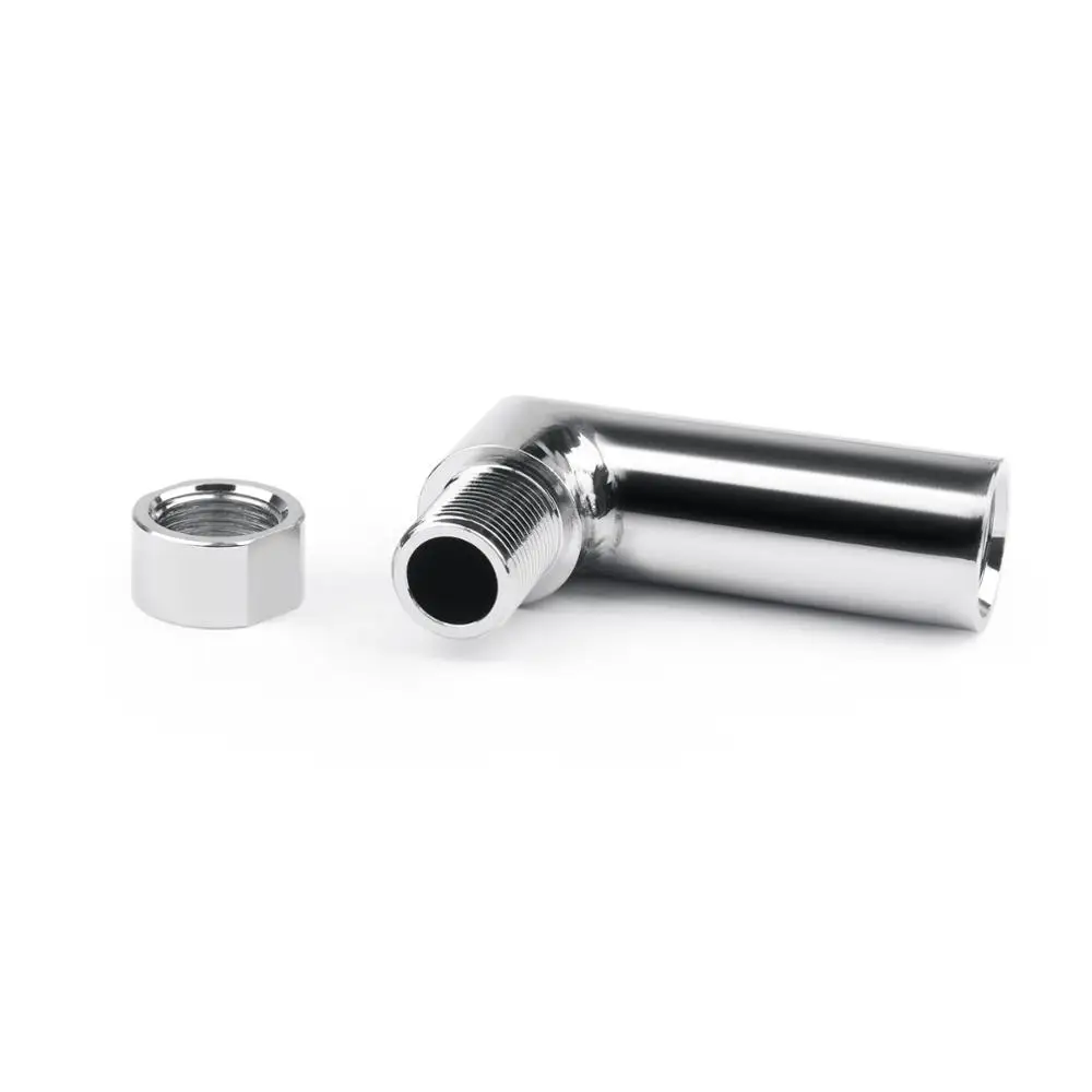2PCS Extendable Retractable 90 Degree Lambda Sensor Adapter Stainless Steel O2 Spacer Accessories