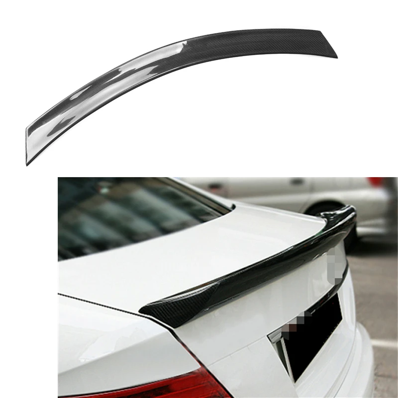 

W204 V Style Rear Spoiler for Mercedes-benz C Class 2007-2013 spoiler Wings Carbon Fiber Trunk Boot Lips W204 Car Spoilers